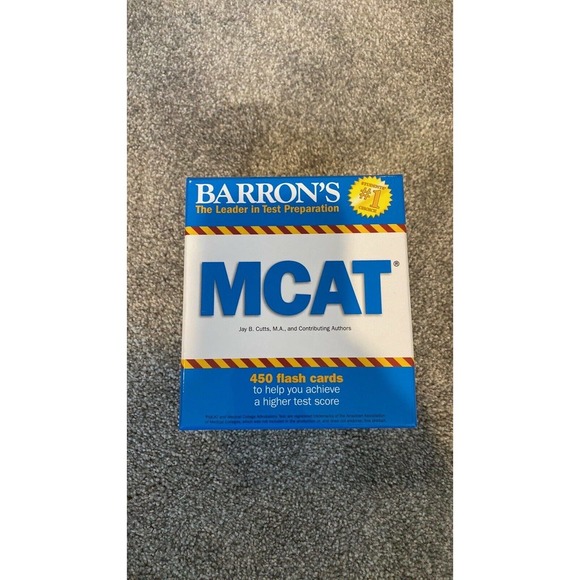 Barrons MCAT Flash Cards Box Set Test Prep Study Guide by Jay B Cutts 2015 - Picture 3 of 7